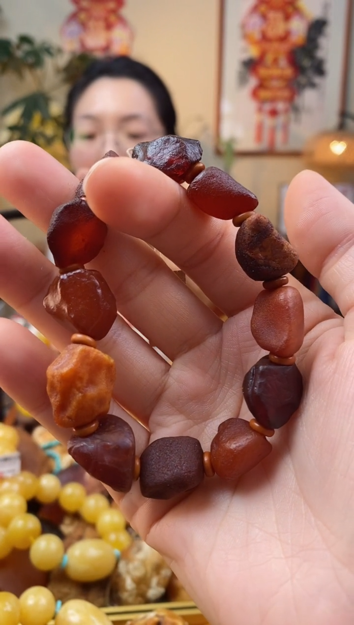 【闪购商品】琥珀手串未镶嵌手串