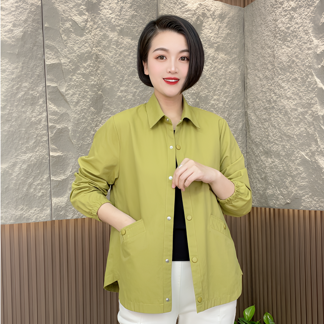 2025春夏新款时尚洋气宽松显瘦百搭休闲舒适薄款透气外套女