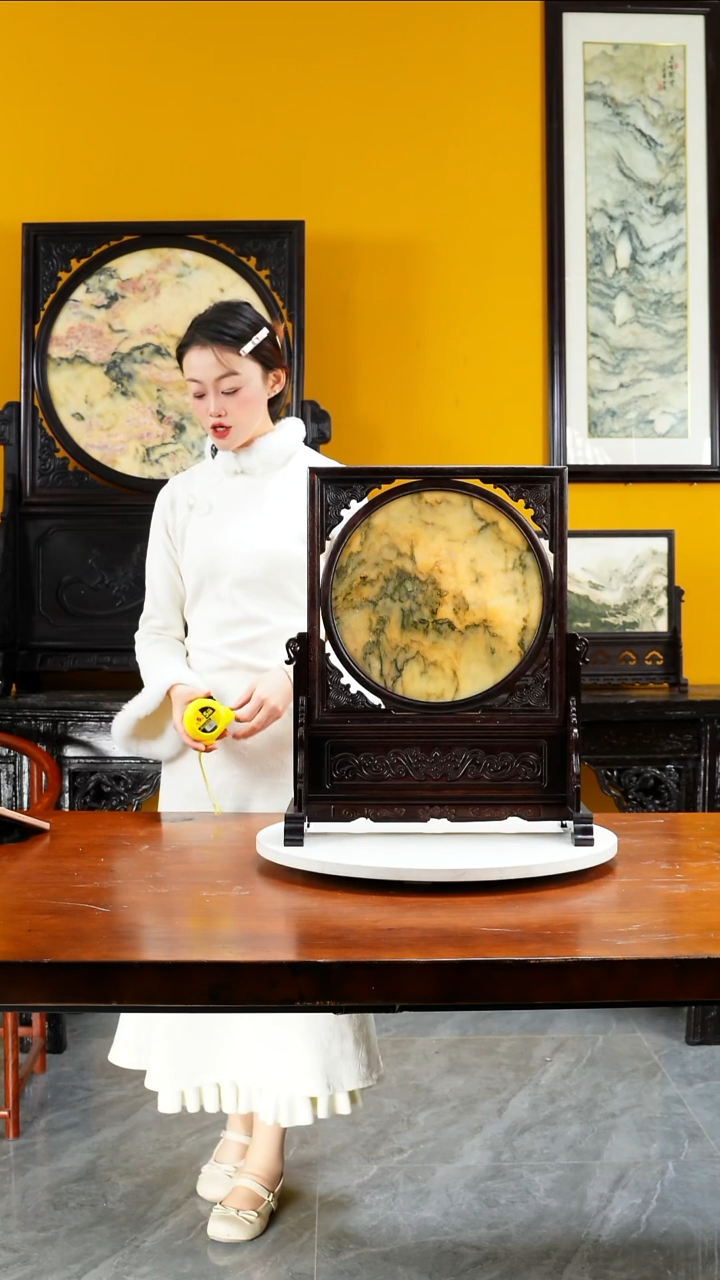 石材天然大理石画摆件