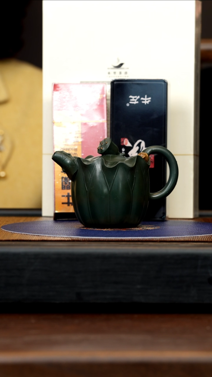 【闪购商品】紫砂茶壶XJZ 绿泥 莲蓬