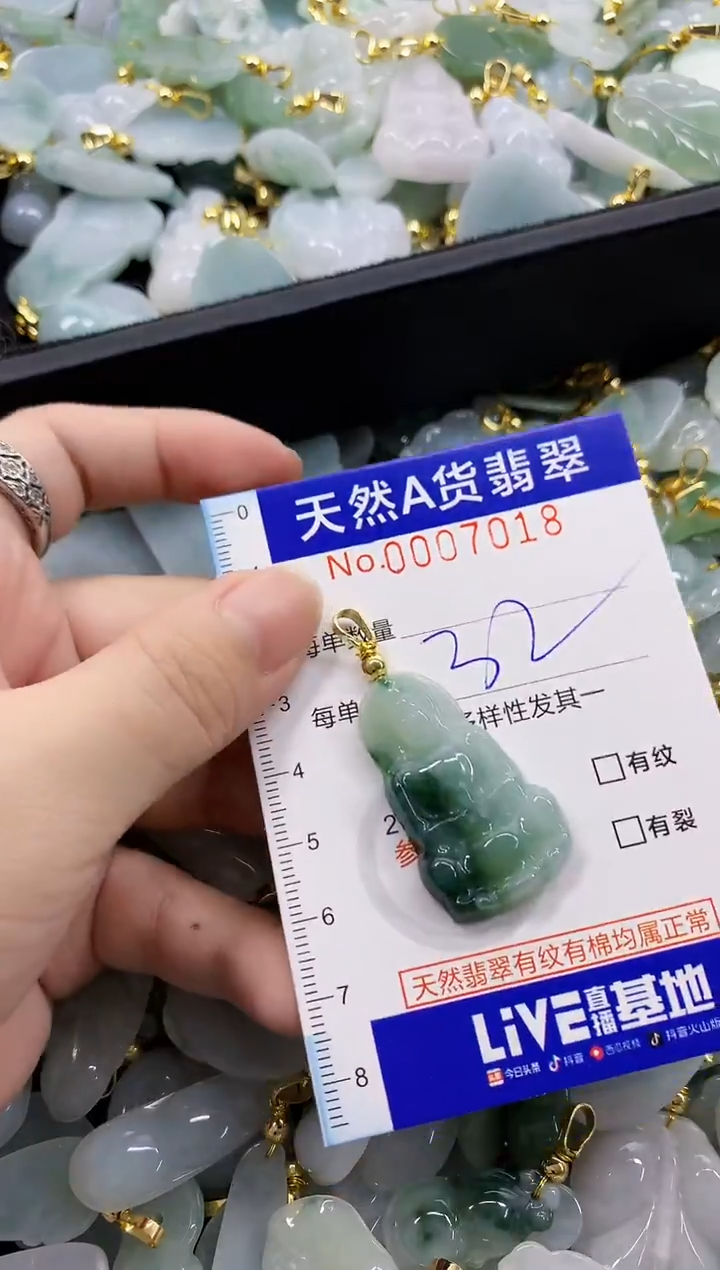 颈饰未镶嵌翡翠天然A货翡翠