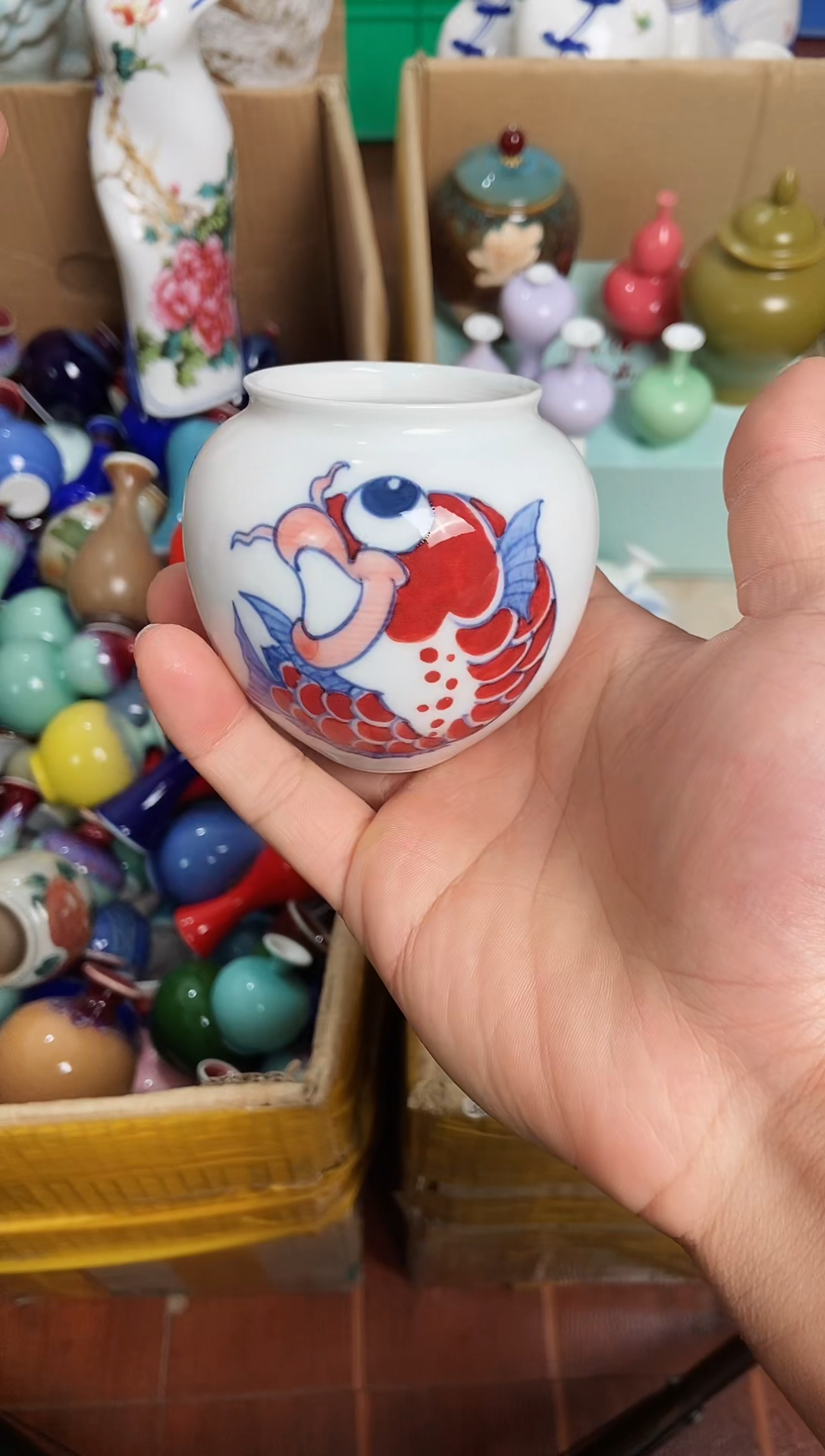 【闪购商品】摆件2.1晚景德镇手工陶瓷摆件