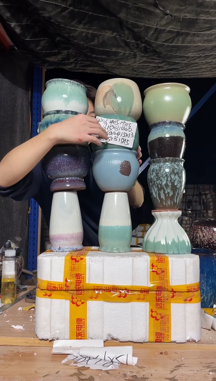 紫砂花盆宜兴紫砂粗陶花盆79.8-4