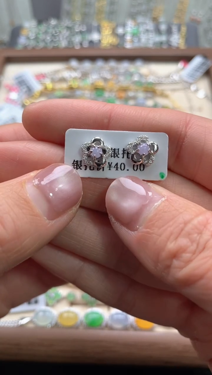 【闪购商品】翡翠戒指银S925镶嵌111111--1