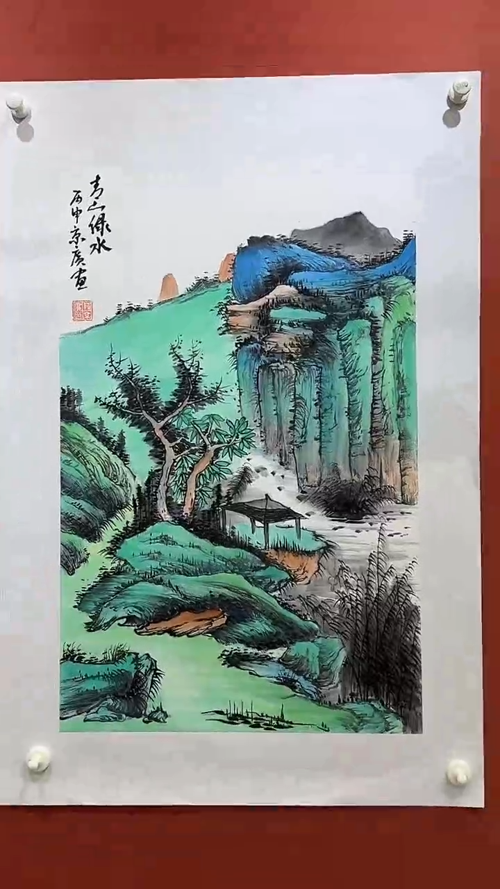 国画陈京广手绘绘画作品2-4