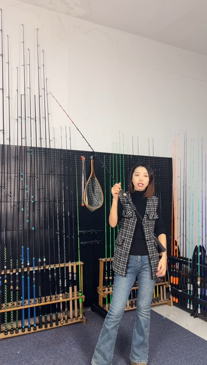 1.8m以下碳素鱿鱼杆1.7米枪柄（瑕疵尾货竿，没有售后，介意勿拍）