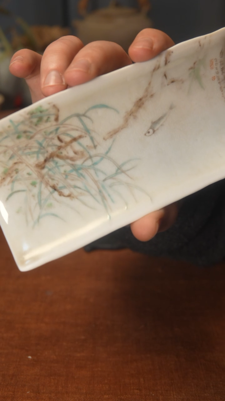 【闪购商品】毛了老师粉彩茶则