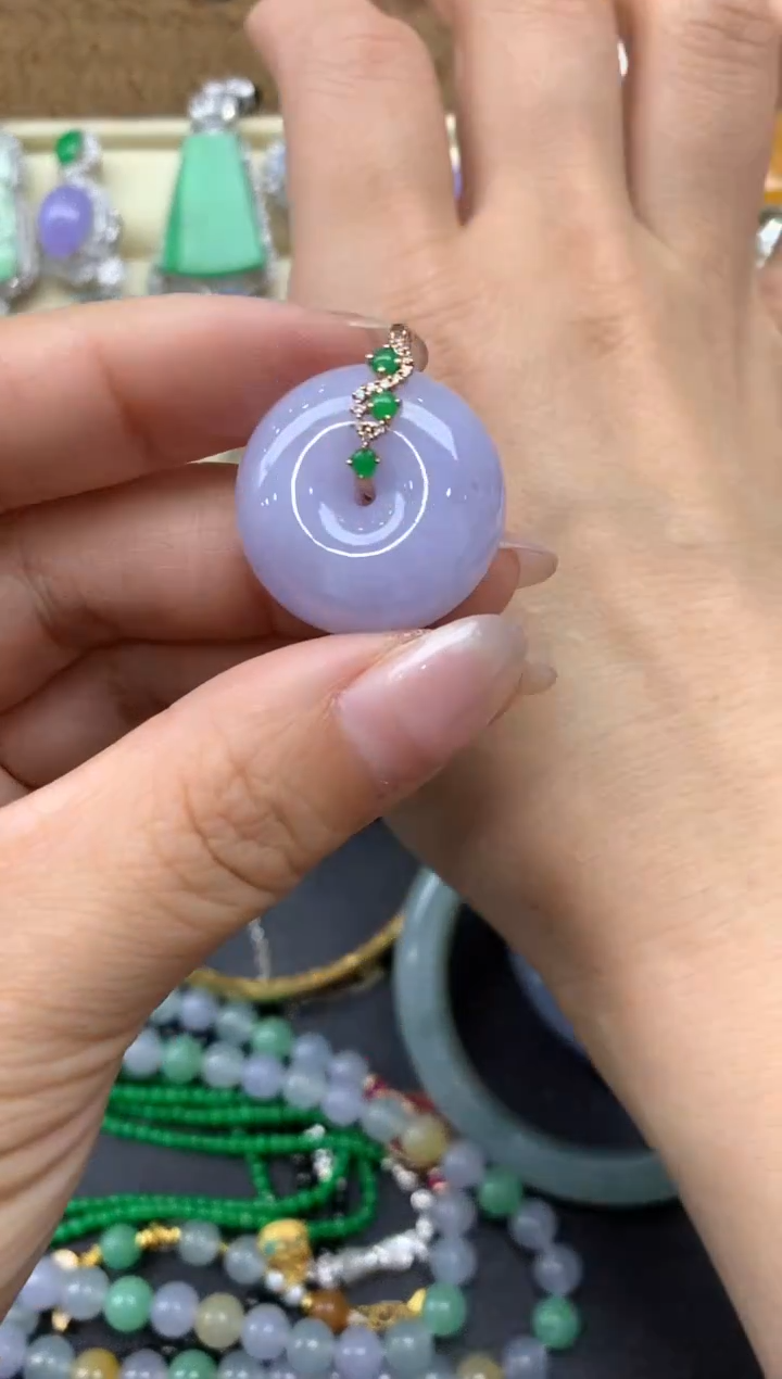 【闪购商品】翡翠颈饰18K金镶嵌279-中国好珍宝