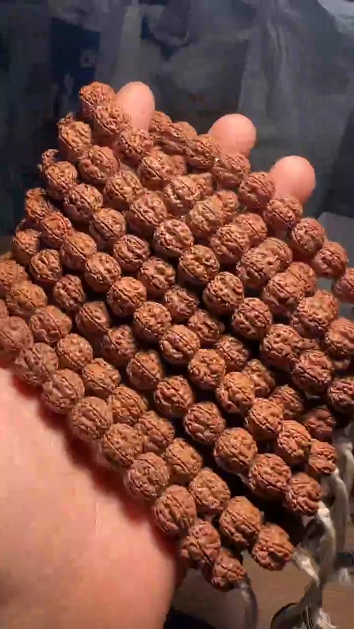 金刚菩提手串超头精挑老树玉梅花-11mm
