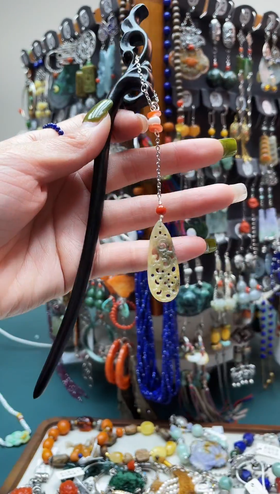 翡翠银S925镶嵌发饰?****链饰品