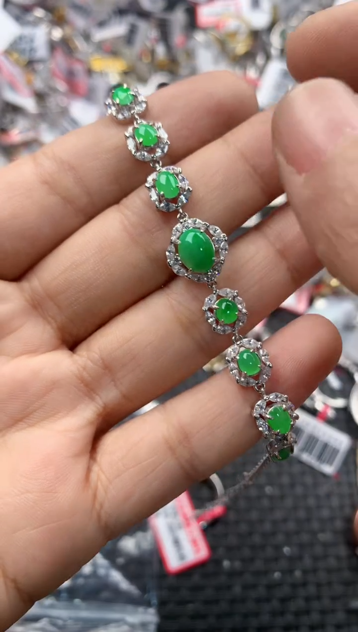 银S925镶嵌戒指翡翠11              1