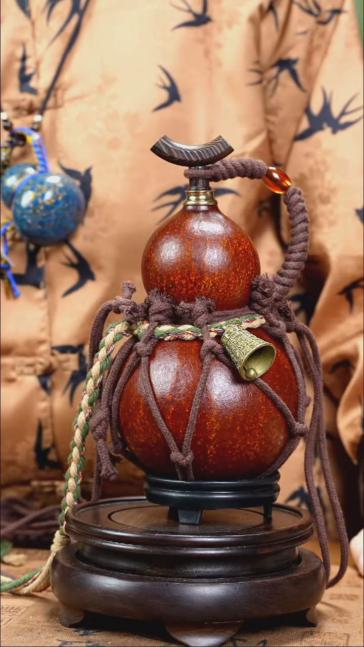 XV067网兜款大漆酒葫芦（现货现发）