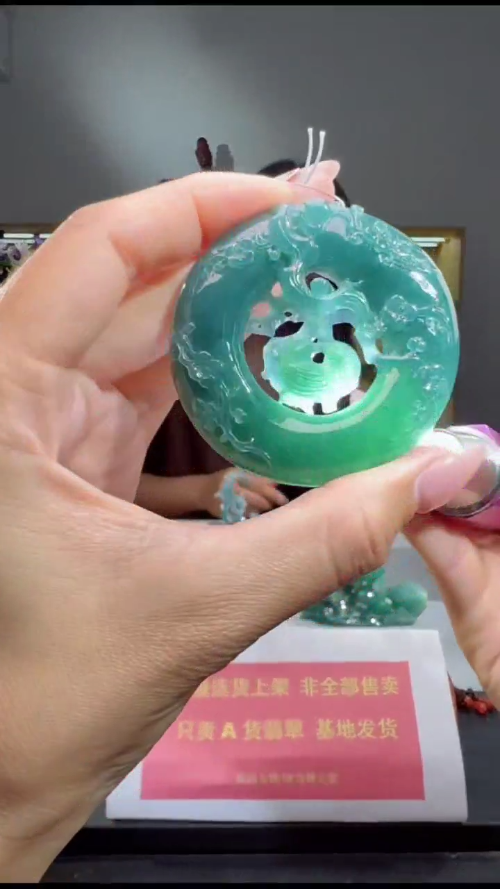 吊坠(赠链)未镶嵌翡翠吊坠（多样性发其一）