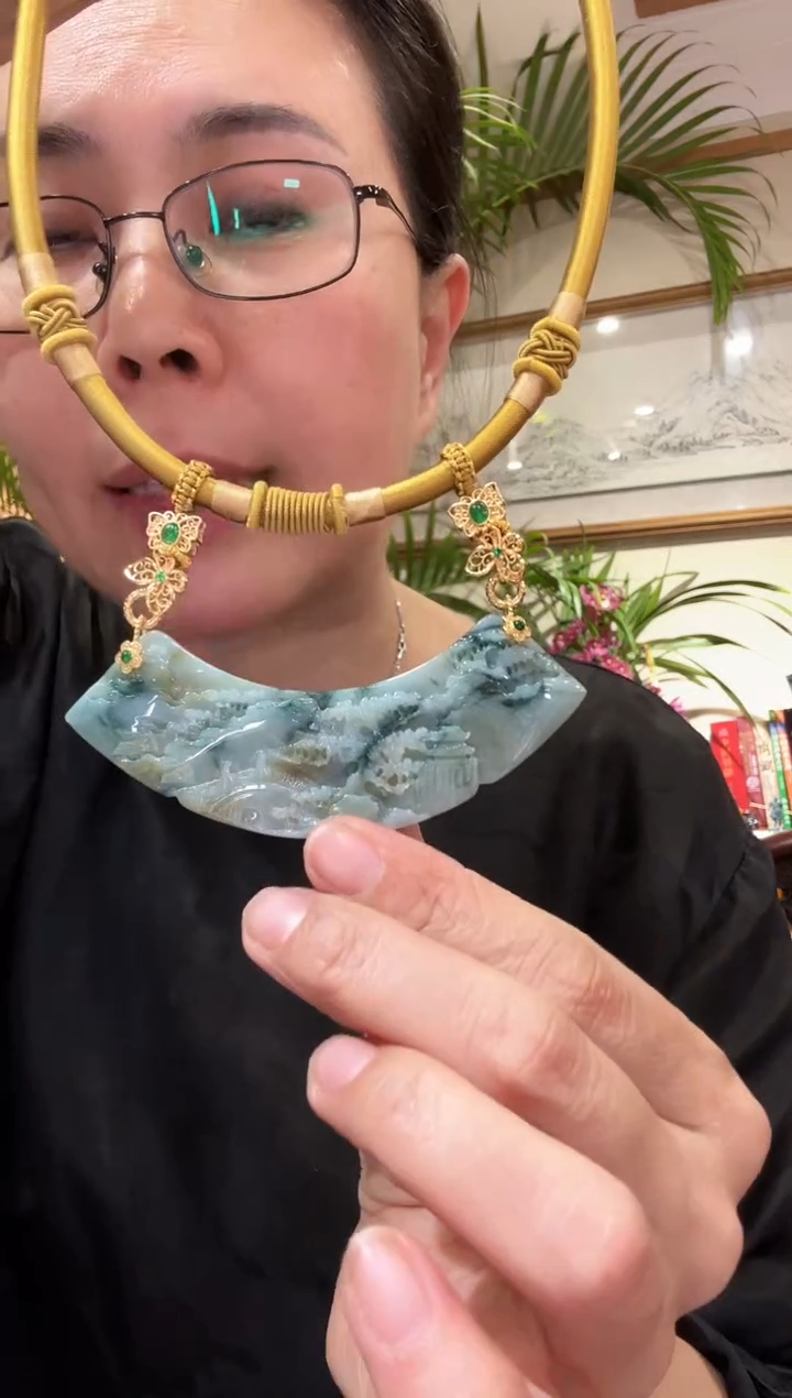 【闪购商品】翡翠颈饰未镶嵌国风