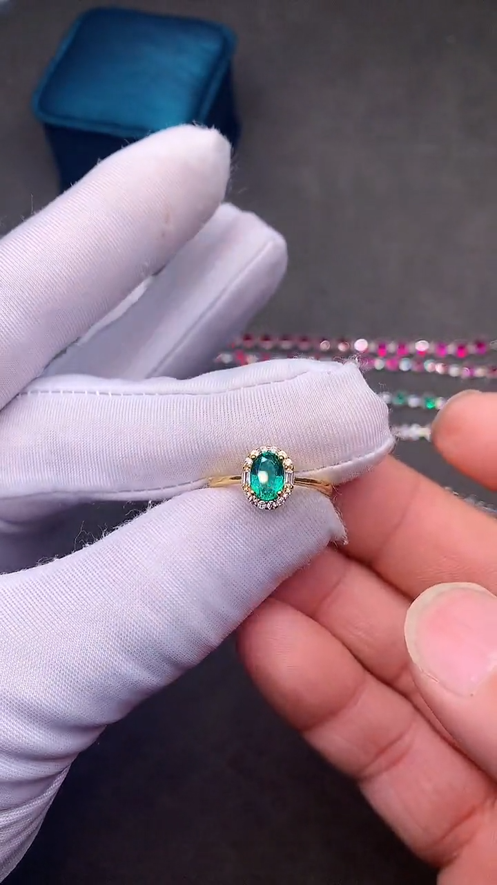 【闪购商品】祖母绿戒指银S925镶嵌·····