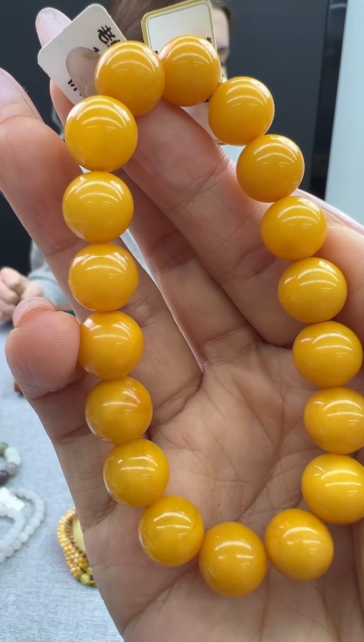 【闪购商品】琥珀手链未镶嵌356秒拍号