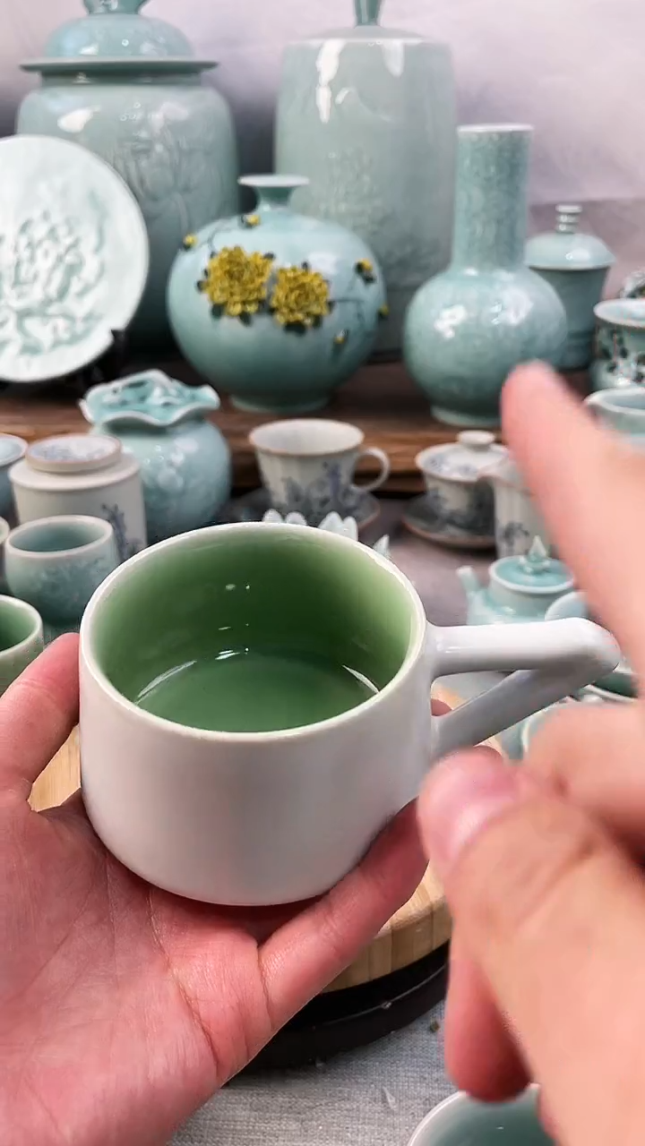 【闪购商品】特价 微瑕 慧仙青瓷