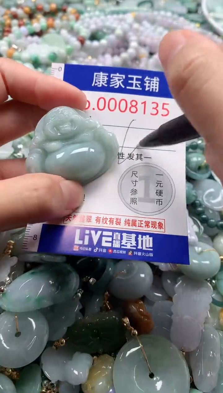 翡翠未镶嵌吊坠(不含链)8135