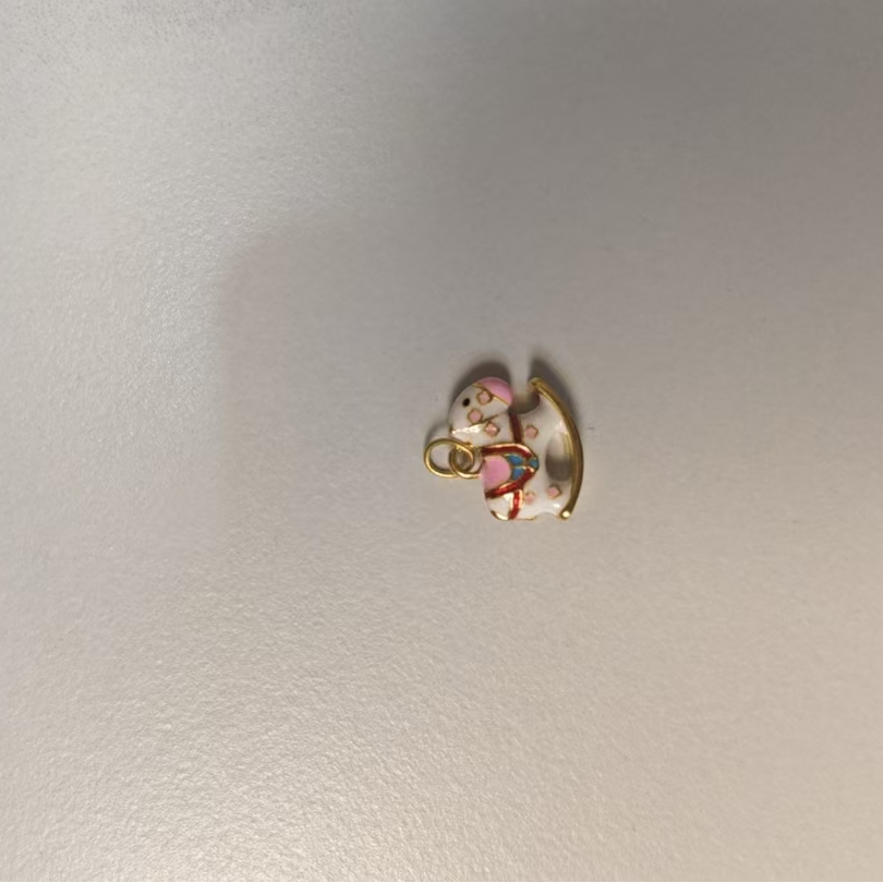 倾爱一饰足金999彩色小马黄金配件  多样性发其一