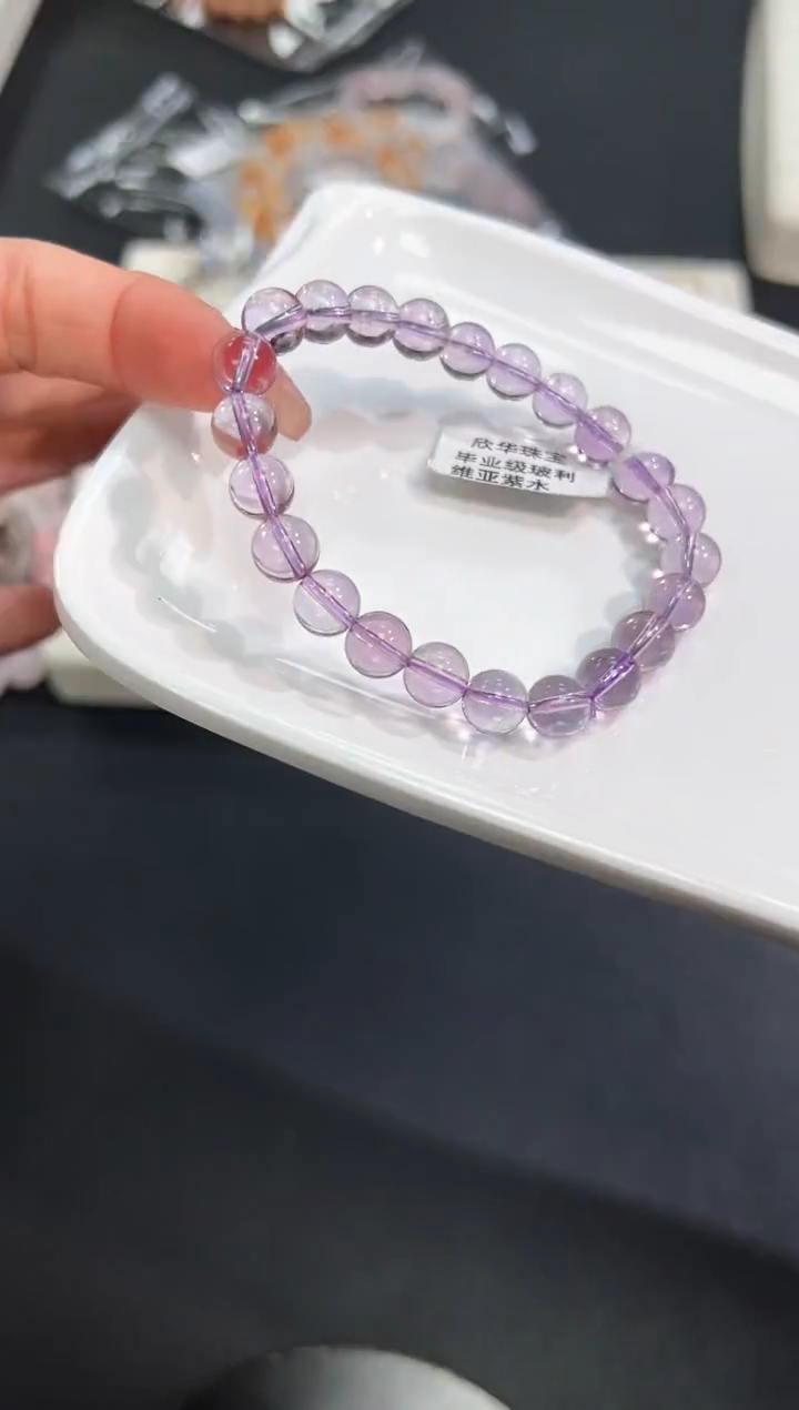 【闪购商品】水晶手串未镶嵌45g多样性发其一/1条默认微瑕