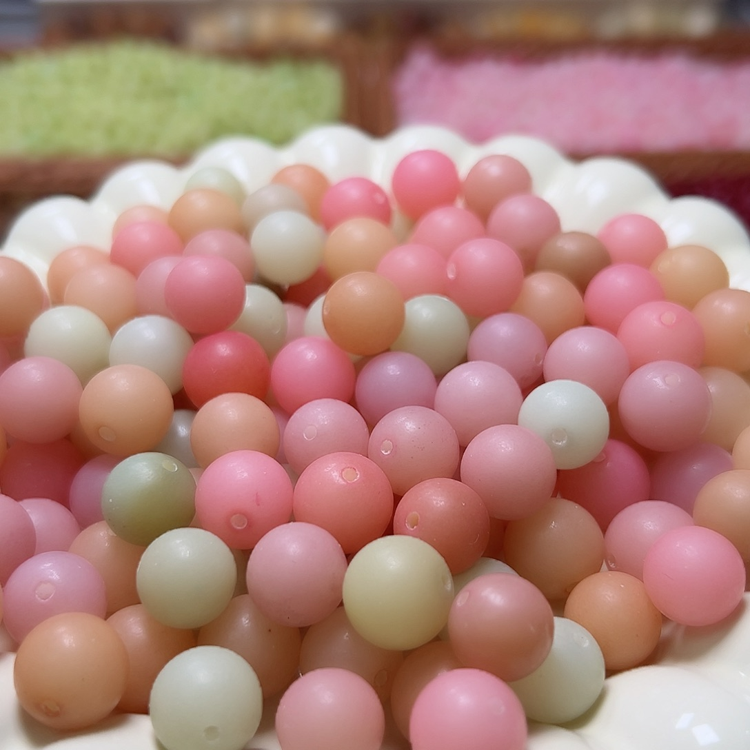 13mm菩提根多彩圆珠混装120颗