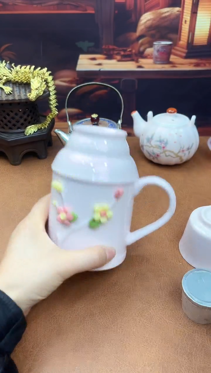 陶瓷茶具摆件旅行套组