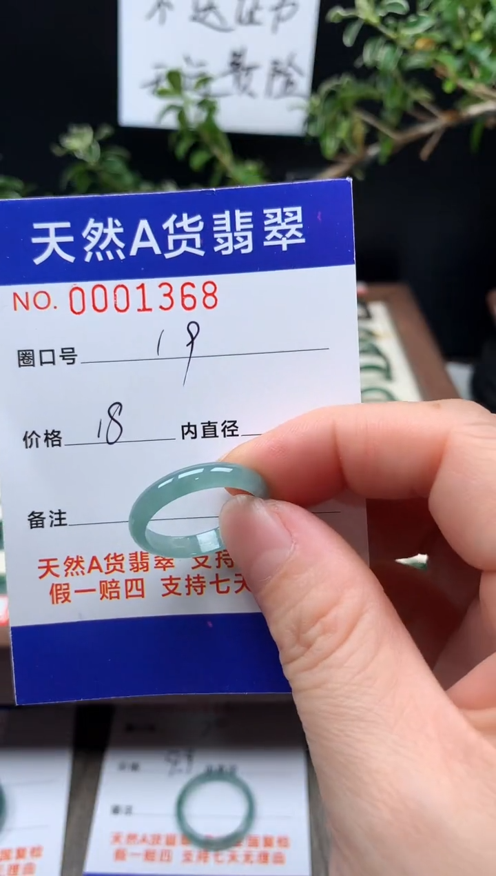 未镶嵌戒指翡翠19#