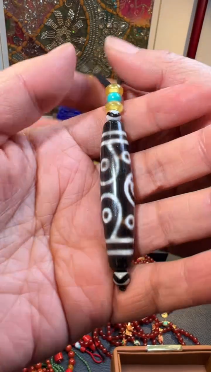 【闪购商品】玛瑙/玉髓颈饰未镶嵌十一眼珠珠