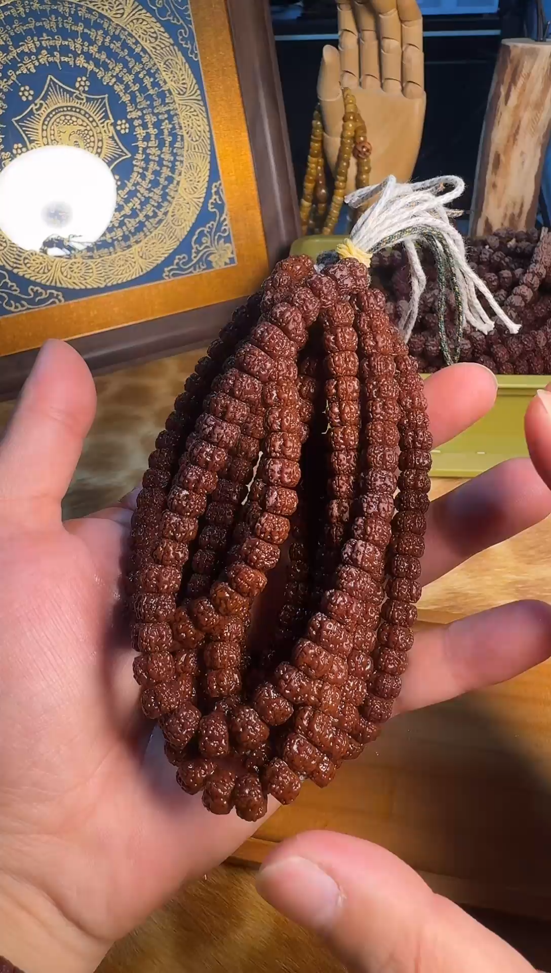 吊坠金刚菩提全品超头龙切玉梅花单圈8+mm