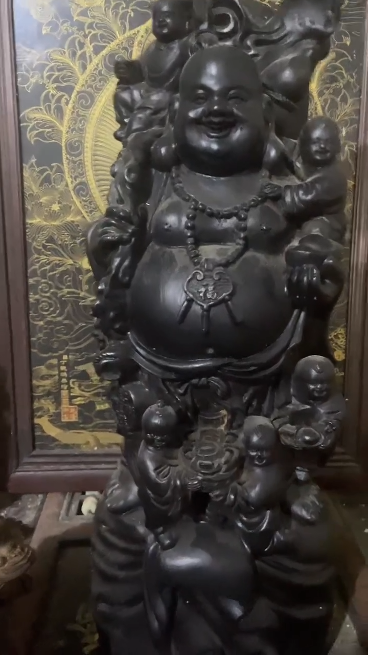 【闪购商品】木木雕木摆件祝新年快乐，阖家欢乐。