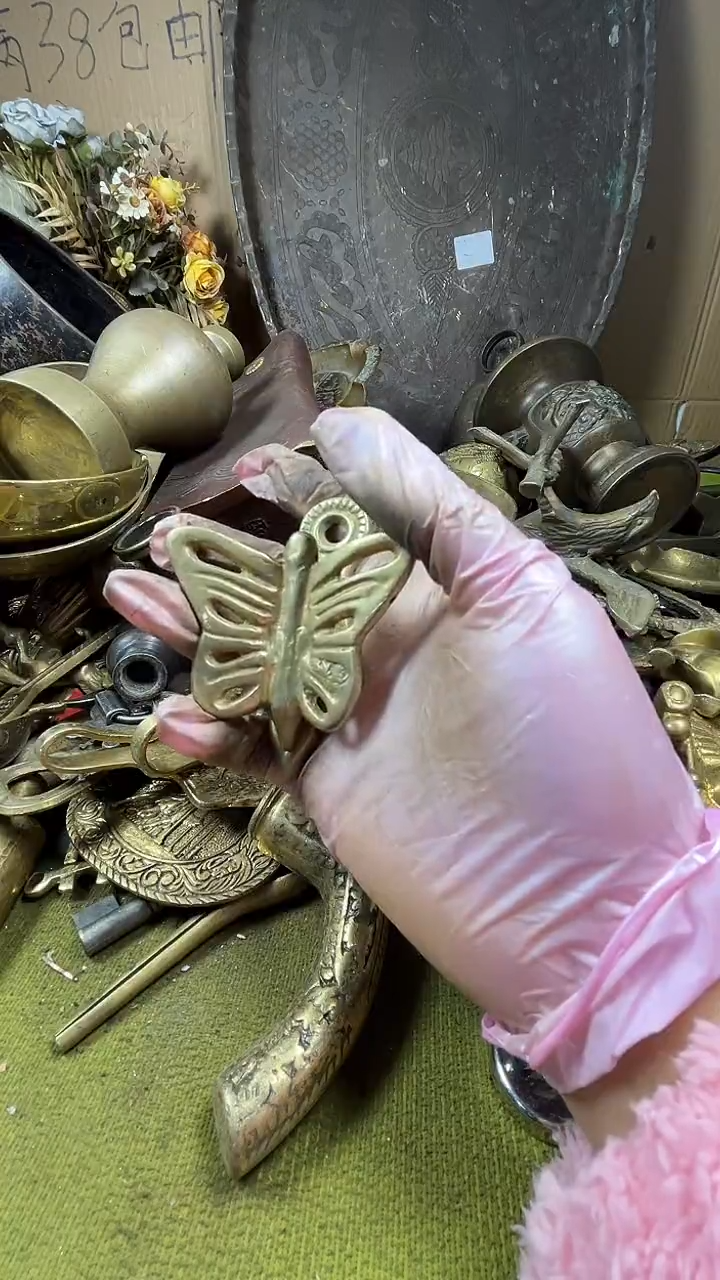 山**秀亿锦铜回流铜器摆件30