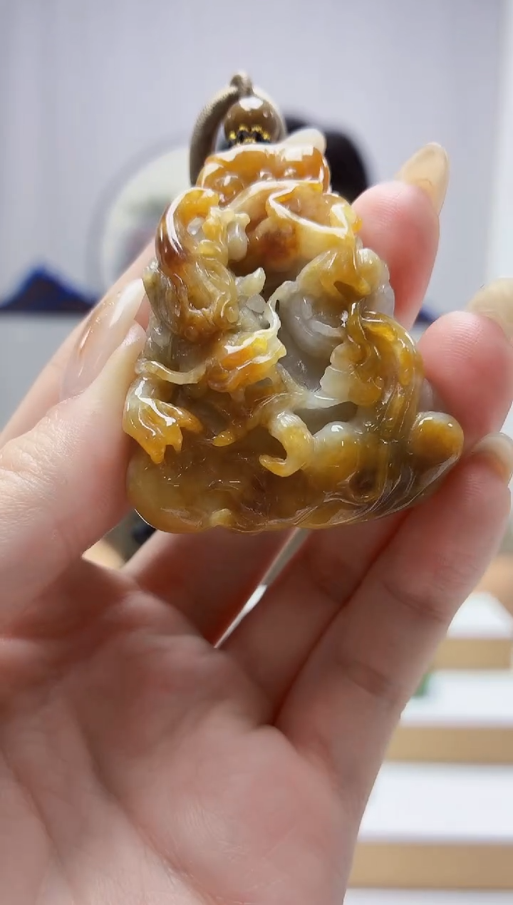 未镶嵌定制翡翠4917jw-毛货挂件6