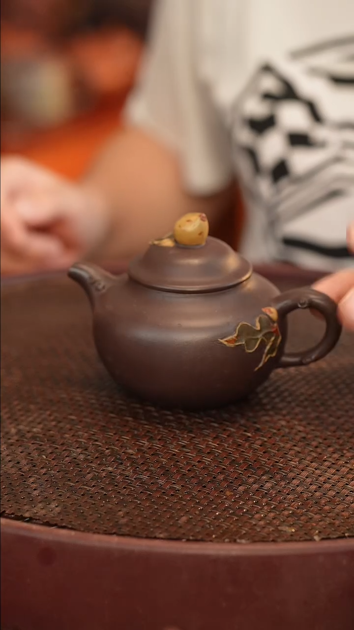 茶壶紫砂原矿手工制作紫茄泥 230cc