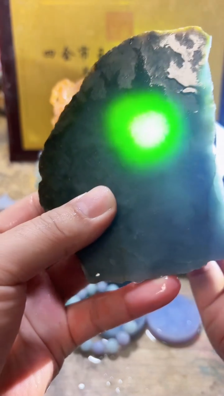 未镶嵌挂件翡翠A货常星7699