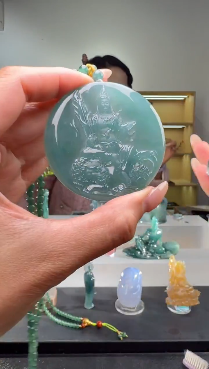 吊坠(不含链)未镶嵌翡翠文殊