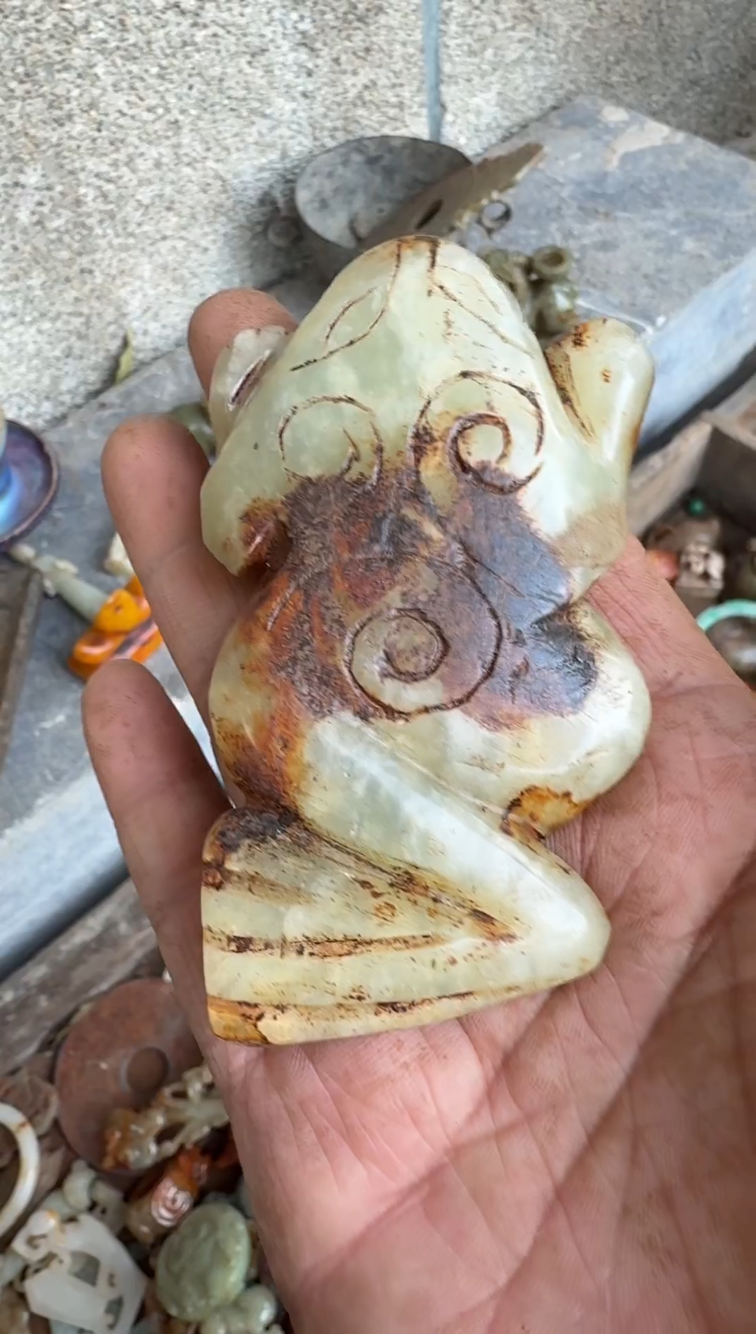 未镶嵌岫岩河磨玉（透闪石质玉）挂件尔*玉器555555