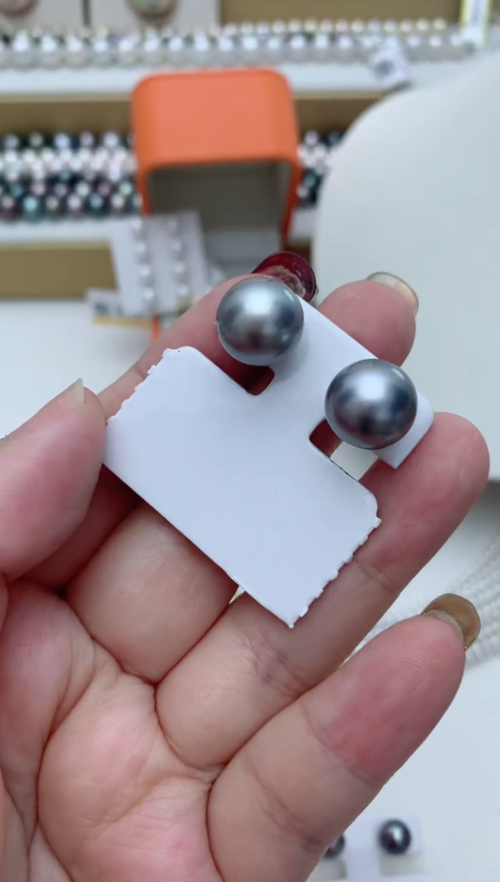 【闪购商品】海水珍珠耳饰18K金镶嵌e19