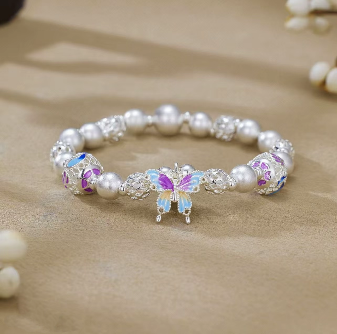 999.9足银创意礼品手镯手链定制原创含银设计（礼盒装）