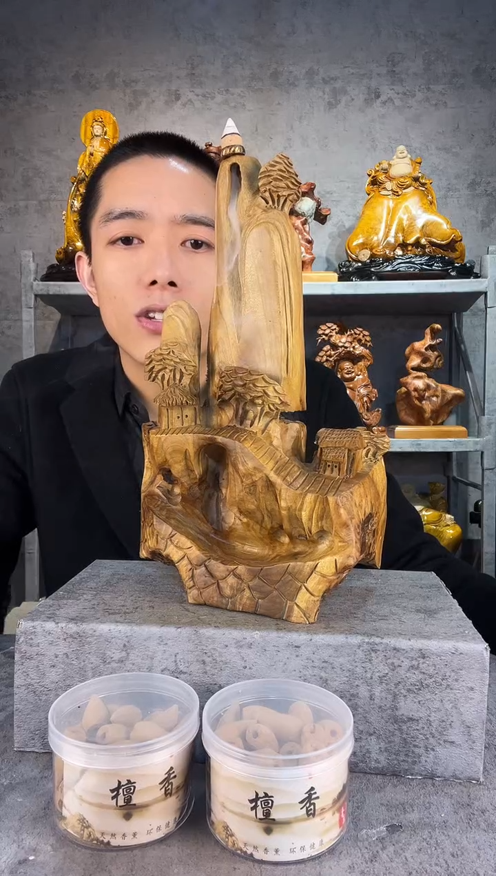 【闪购商品】金丝楠金丝楠木精工雕刻摆件