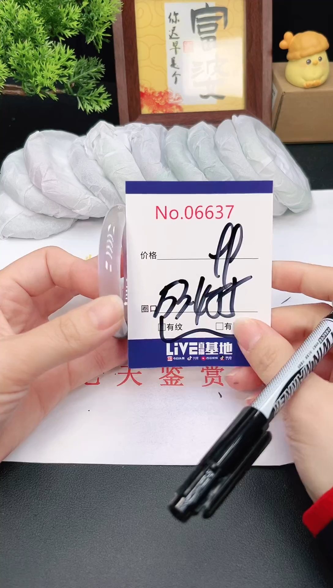 未镶嵌手镯翡翠6637