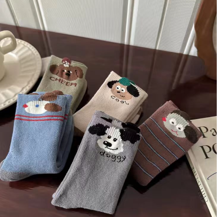 【冬款上新】儿童袜子冬季加厚男女童毛圈卡通汪汪队中筒百搭袜子