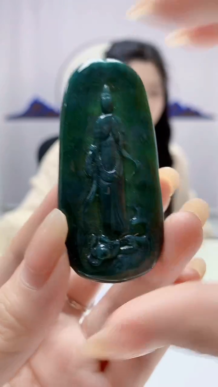 翡翠未镶嵌颈饰0405DD-JJ挂件3