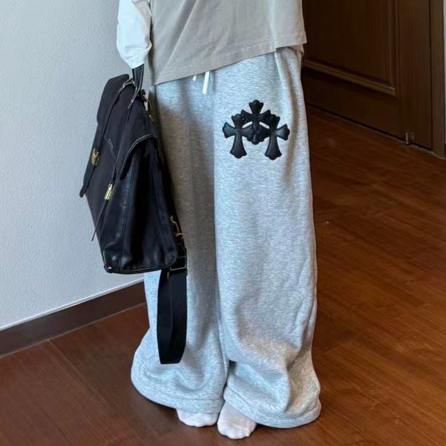 秋冬季加绒加厚保暖休闲裤宽松卫裤直筒裤【男女同款】