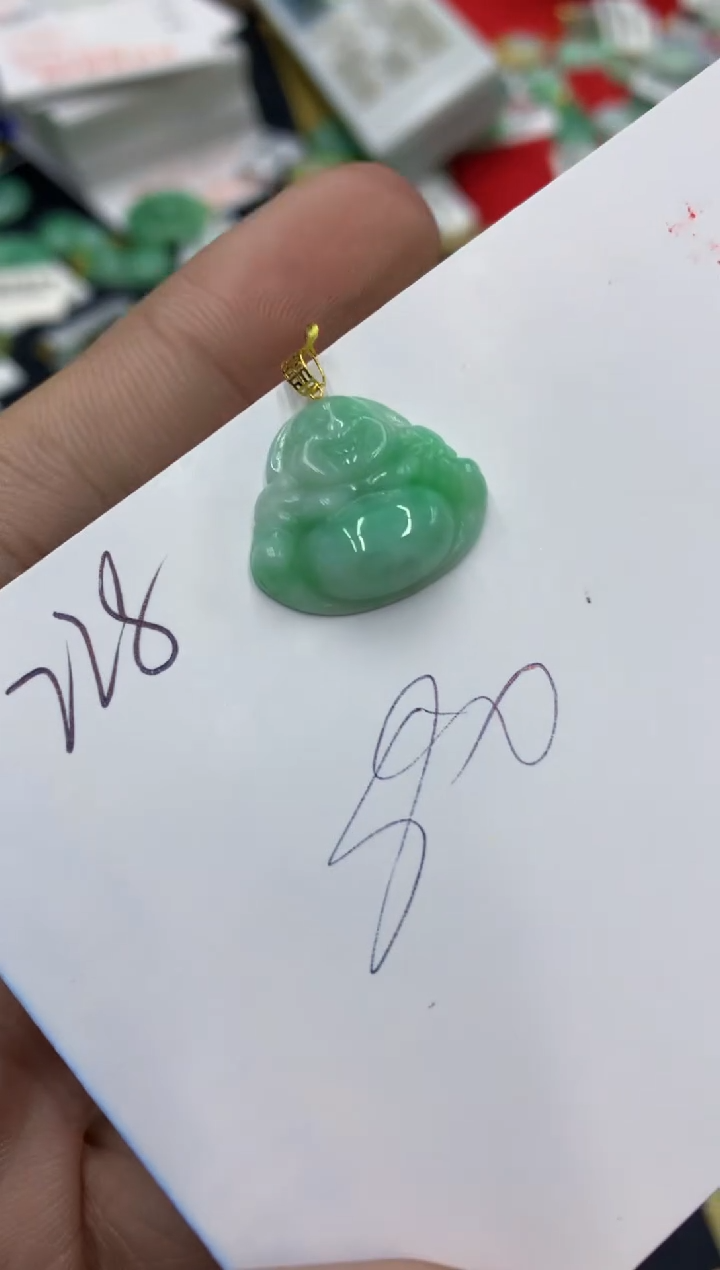 【闪购商品】翡翠颈饰18K金镶嵌号链接1111111