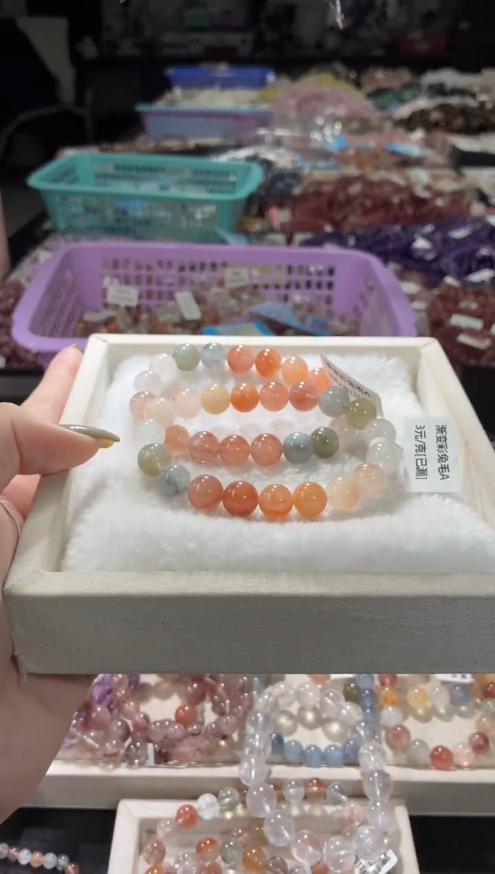 未镶嵌手链水晶363号 多样性发一R  2条10+