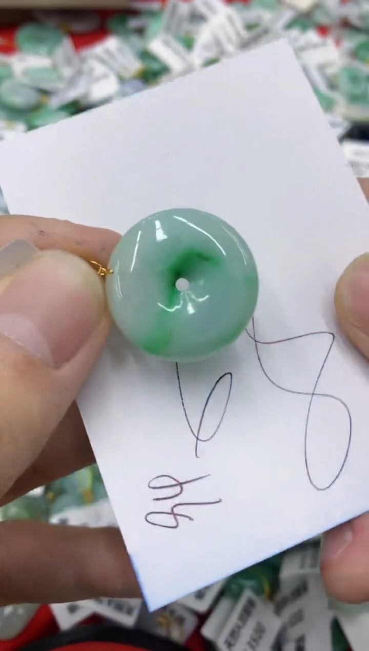 【闪购商品】翡翠颈饰18K金镶嵌号链接1111111