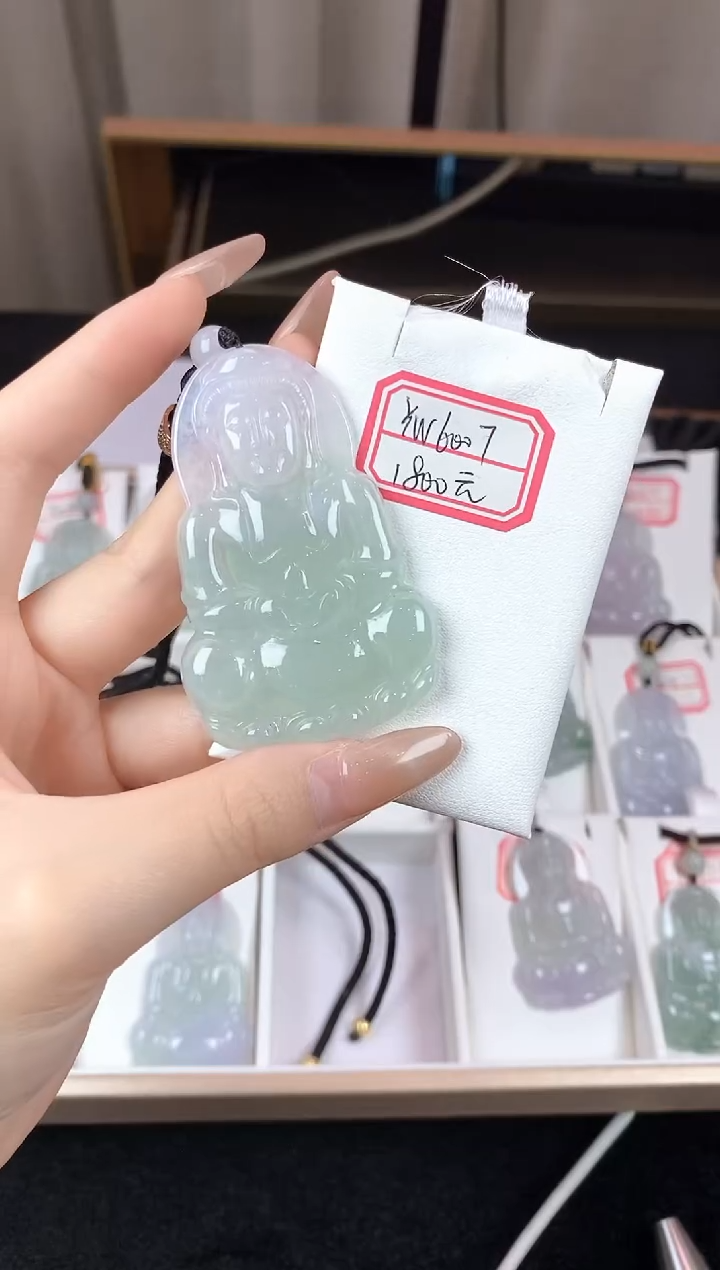 翡翠未镶嵌颈饰YW6007翡翠高冰大观音