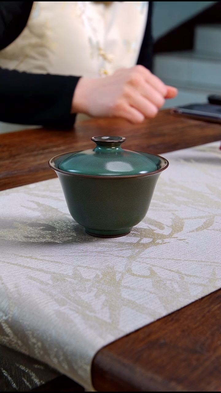 【闪购商品】文俊璞玉圆口盖碗1111111