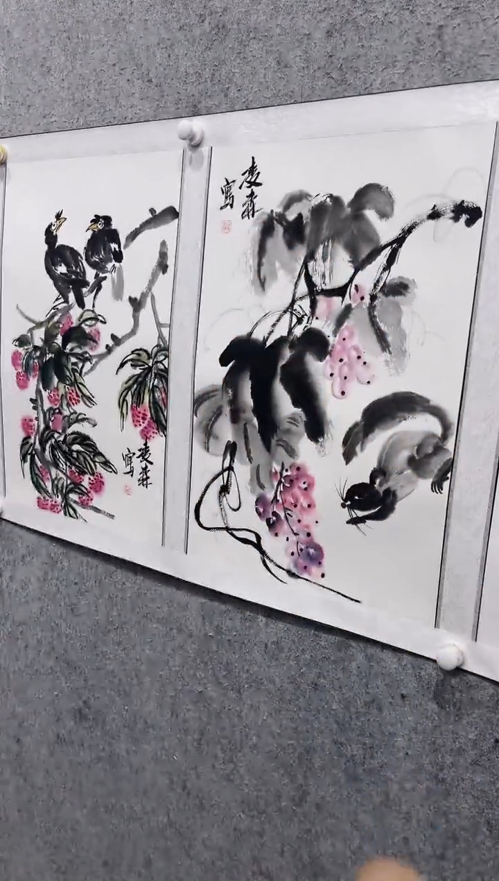 国画直播间凌老师的作品