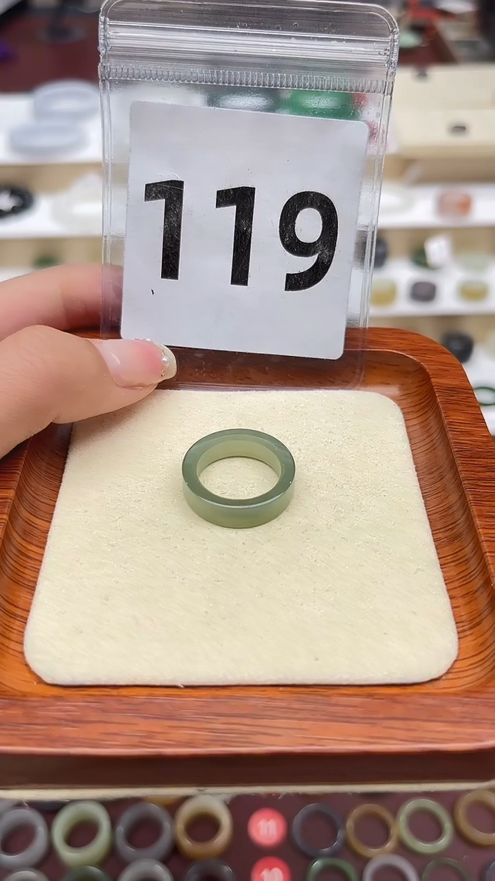 【闪购商品】和田玉戒指未镶嵌港码12号，内径16.3mm